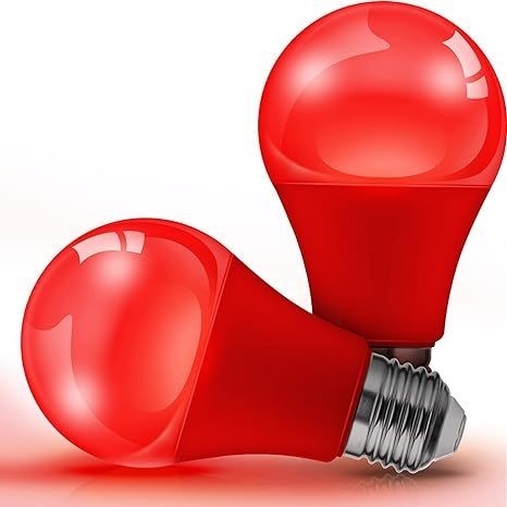 E26 Red LED Bulb A19 9W para Dia dos Namorados Decoração de Ano de Ação de Graças