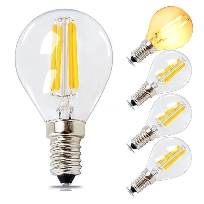 ETL C35 E11 Globo lâmpada de filamento LED 4W 120C Dimmable para iluminação e circuitos de design