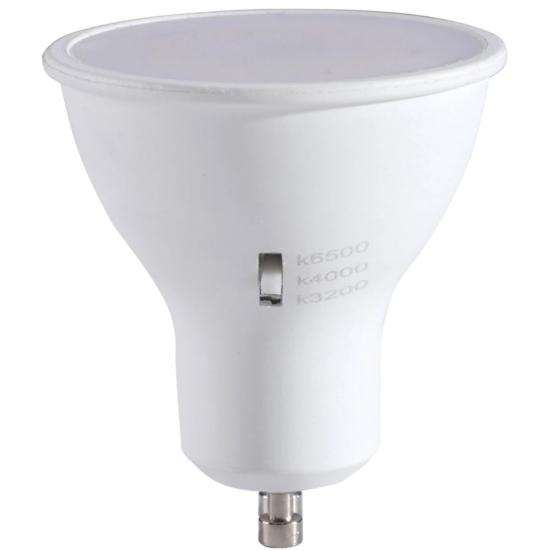 CRI 80 6W 120D GU10 Luz refletora LED atenuável com Multi CCT Seleção 3000K/4000K/6500K